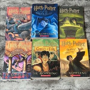 Scholastic Harry Potter Paperback lot of 6